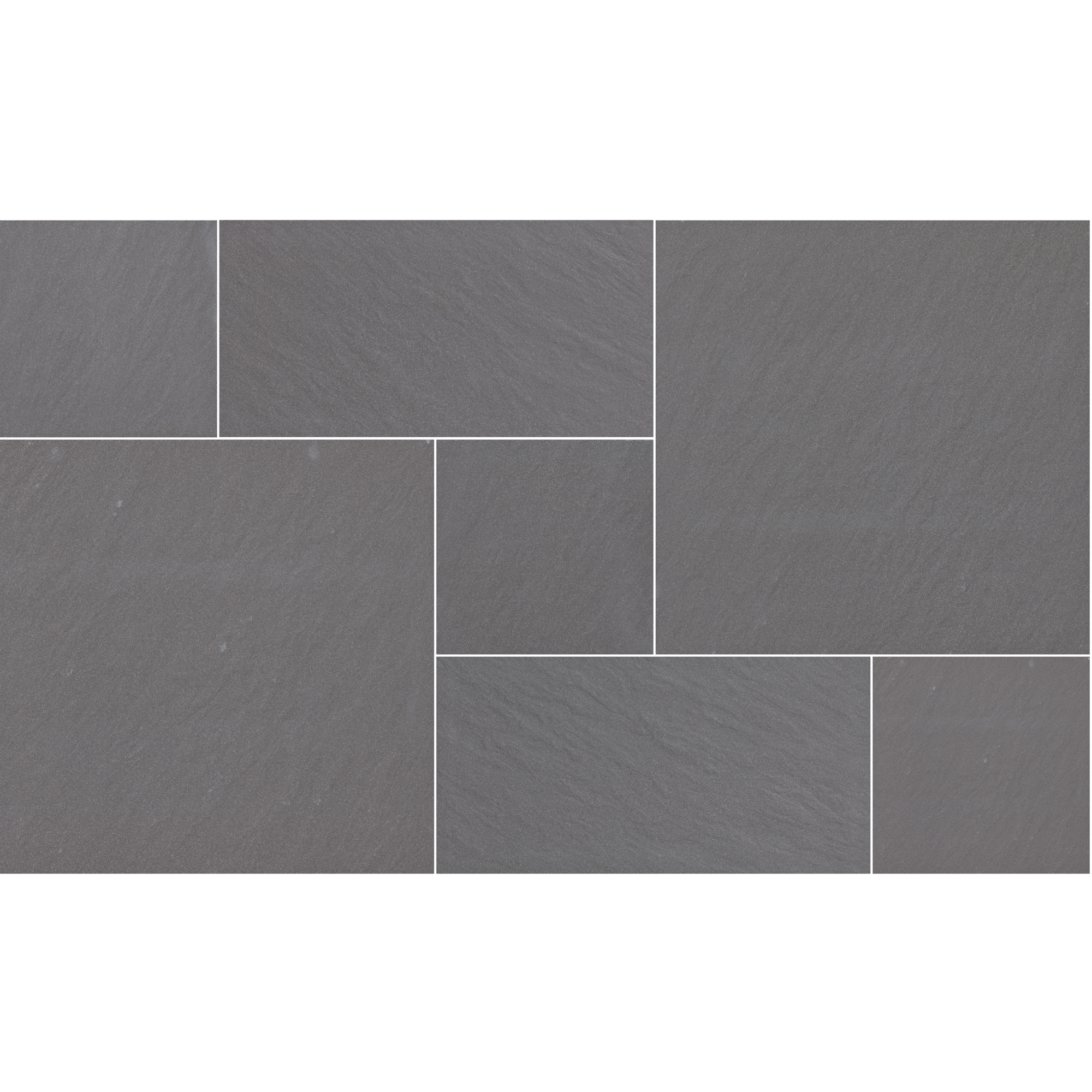 Ackland Seastone Gray Pattern Square Matte Porcelain Paver Tile — 8 Sq. Ft. Coverage, Low-Sheen, Model# NTE-LSC-043